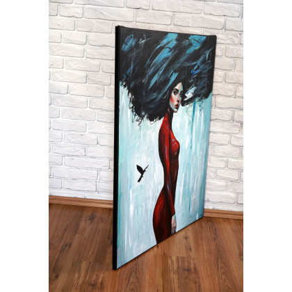 Rafal Stach - obrazy akryl - Before You Fly Away 80x100 foto #3