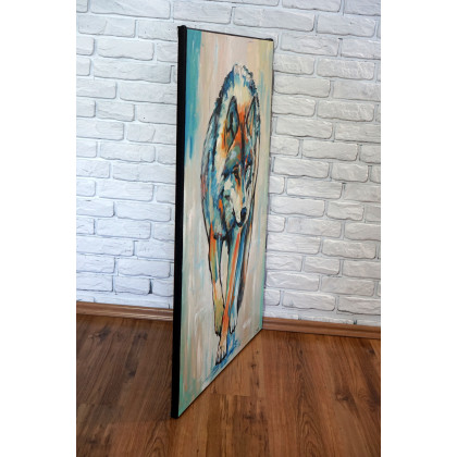 Rafal Stach - obrazy akryl - Lone Wolf 70x100 foto #3