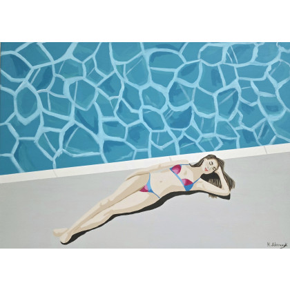 Relaks, Monika Adamczyk, obrazy akryl
