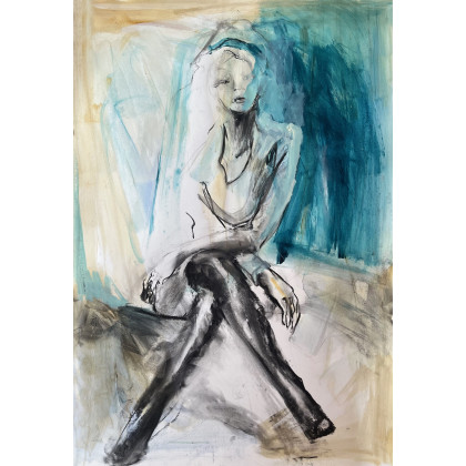 Szmaragdnowa - 100x70cm, Studio.Sensual, obrazy akryl