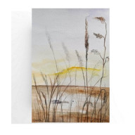 ŁĄKA -AKWARELA FORMATU 25/18 CM