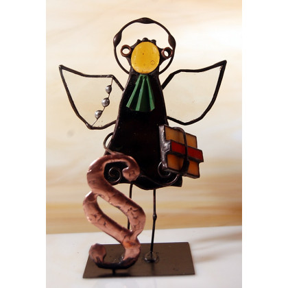 Prawniczka/prawnik - aniołek witrażowy 3D, Aleksander Makarski, anioły i aniołki