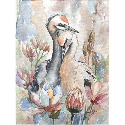 W objęciach natury, Akwarela 24 x 32 cm, Joanna Tomczyk, obrazy akwarela