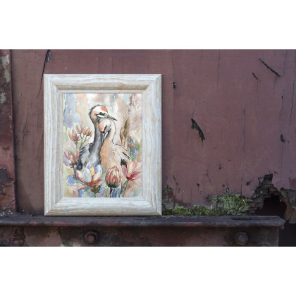 Joanna Tomczyk - obrazy akwarela - W objęciach natury, Akwarela 24 x 32 cm foto #2