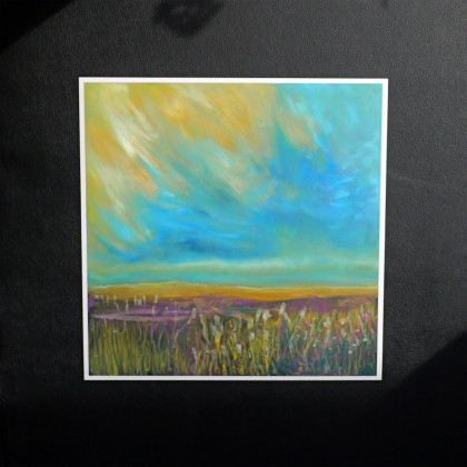 Złoty wiatr obraz pastela olejna 30x30 cm, Justyna Jaszke, pastele olejne