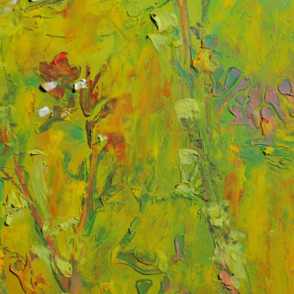 Justyna Jaszke - pastele olejne - Jesienna Łąka obraz pastela olejna 30x30 cm foto #3
