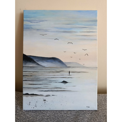 Paulina Lebida - obrazy akryl - Na plaży - obraz akrylowy 30/40 cm foto #2