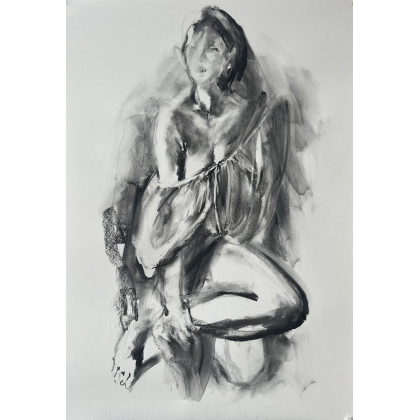 Studio.Sensual - rysunek węglem - Lady - 100x70 foto #2