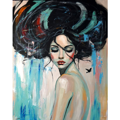 Scent of the Wind 80x100, Rafal Stach, obrazy akryl
