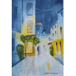 Obraz Akwarela Oryginał 19x27 pt Melodia wieczoru