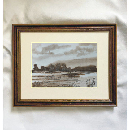 Oryginalna akwarela: Nostalgia 21x14 cm – ręcznie malowany obraz, Beata Rudecka, obrazy akwarela