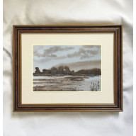 ORYGINALNA AKWARELA „NOSTALGIA” 21X14 CM – RĘCZNIE MALOWANY OBRAZ