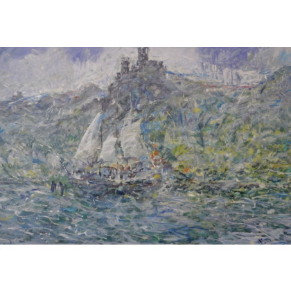 Zamki na piasku, 120x80, Eryk Maler, obrazy olejne