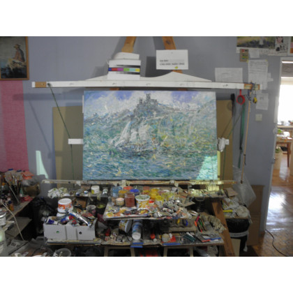 Eryk Maler - obrazy olejne - Zamki na piasku, 120x80 foto #3