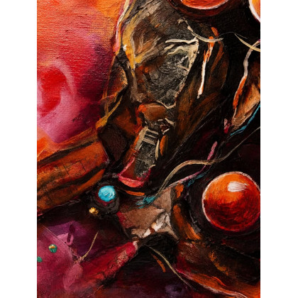Sara Mondrian - obrazy olejne - Obraz olejny na podobraziu 30x40cm Pokorne ciele foto #2