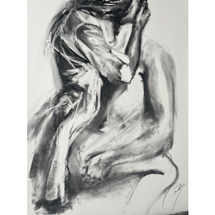 Studio.Sensual - rysunek węglem - Ja,Ty - 100x70. foto #3