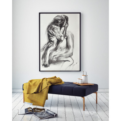 Studio.Sensual - rysunek węglem - Ja,Ty - 100x70. foto #4