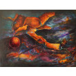 Obraz olejny na podobraziu 30x40cm - W sobotę trzeba posprzątać