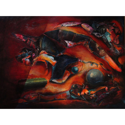 Obraz olejny na podobraziu 30x40cm - W szufladzie, Sara Mondrian, obrazy olejne