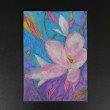 Magnolia akwarela i pastela sucha A4