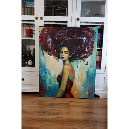 Rafal Stach - obrazy akryl - Whispers of Zephyr 80x100 foto #4