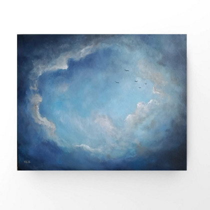 Na niebie - obraz akrylowy 40/50 cm, Paulina Lebida, obrazy akryl