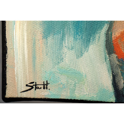 Rafal Stach - obrazy akryl - Little Friend 80x100 foto #1
