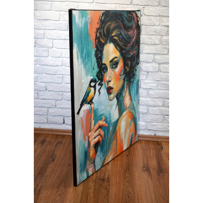 Rafal Stach - obrazy akryl - Little Friend 80x100 foto #2