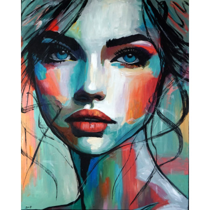 Layla 80x100, Rafal Stach, obrazy akryl