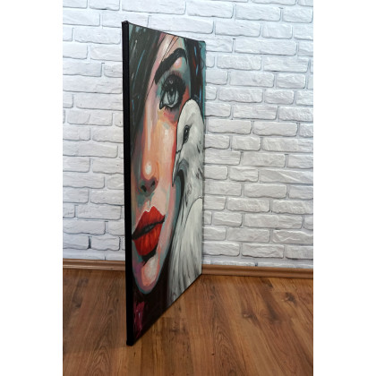 Rafal Stach - obrazy akryl - Her Metamorphosis 80x100 foto #2
