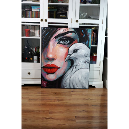Rafal Stach - obrazy akryl - Her Metamorphosis 80x100 foto #4
