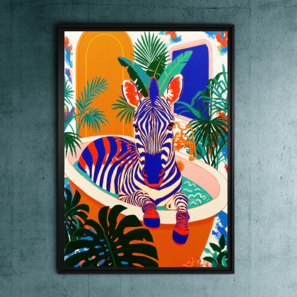 Zebra - wydruk na plakacie na A3, Justyna Jaszke, plakaty