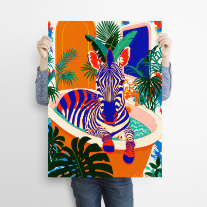 Justyna Jaszke - plakaty - Zebra - wydruk na plakacie na A3 foto #1