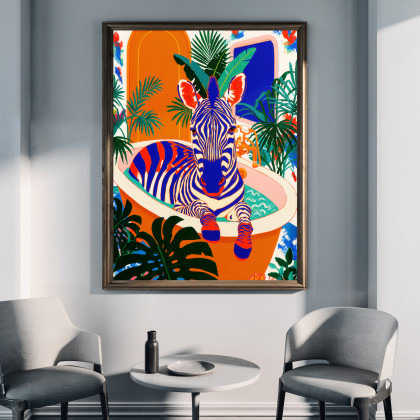Justyna Jaszke - plakaty - Zebra - wydruk na plakacie na A3 foto #2