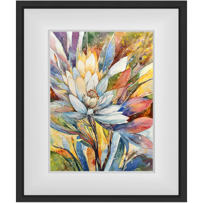 Joanna Tomczyk - obrazy akwarela - Flora fantazji, Akwarela 24 x 32 cm foto #3