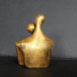 Rzeźba Para Zakochanych jasne złoto wys. 12,3 cm