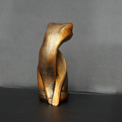 Justyna Jaszke - rzeźby - Rzeźba rudy kot Marcel wys. 13,5 cm foto #4