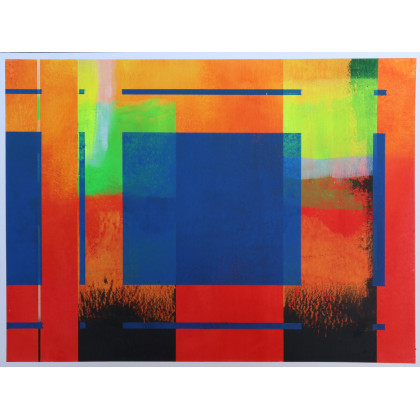 Abstrakcja geometryczna 002, Paweł Dąbrowski, obrazy akryl