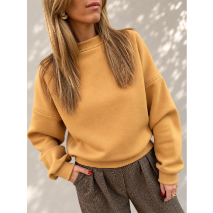 Honey-Coloured / miodowa bluza basic, Marta Hajduk-Pawlica, bluzy