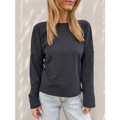 Marta Hajduk-Pawlica - bluzki - Midnight Sky graphite / dwustronny longsleeve foto #1
