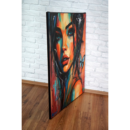 Rafal Stach - obrazy akryl - Touch the Butterfly 80x100 foto #3