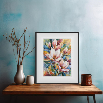 Joanna Tomczyk - obrazy akwarela - Magnolie, Akwarela 24 x 32 cm foto #1