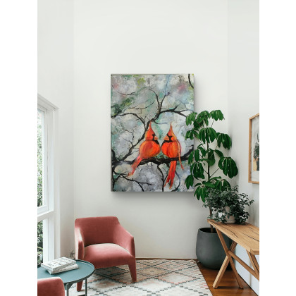 Ewa Mościszko - obrazy akryl - Nasze Randez-Vous,  obraz akrylowy na płótnie,  50x70x1cm foto #3