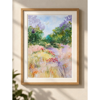 Akwarela A4. Pejzaż, Małgorzata Domańska ART, obrazy akwarela