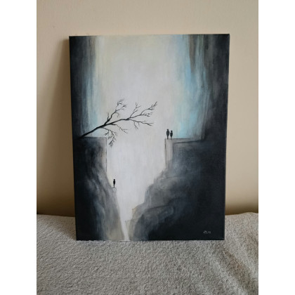 Paulina Lebida - obrazy akryl - W objęciach jesiennej ciszy od- obraz akrylowy 40/30 cm foto #2