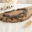 Krótki Naszyjnik Choker Boho z Koralików i Serc – Szkło i Metal
