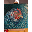 Kurka ciemny turkus 40x40
