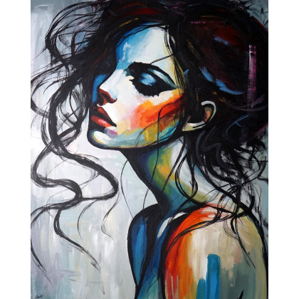 Jaskółka 80x100, Rafal Stach, obrazy akryl