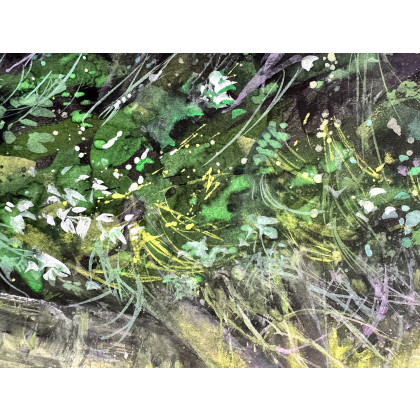 Krystyna Nowak - obrazy akwarela - Puszcza (40x50 cm) foto #1