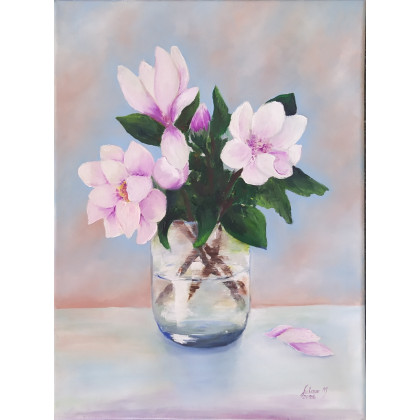 Magnolie, Maria Sularz, obrazy olejne